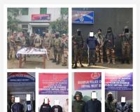 हथियारों का जखीरा बरामद, उग्रवादी कैडर व ड्रग तस्कर गिरफ्तार