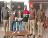 मेरठ: मारपीट व फायरिंग के तीन फरार बदमाश गिरफ्तार, 2 अवैध तमंचे बरामद