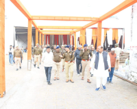 मेरठ: हस्तिनापुर में होने वाली विश्व हिंदू परिषद की अखिल भारतीय बैठक की तैयारियों का एसएसपी ने लिया जायजा