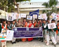 महिला हिंसा के विरोध में इनरव्हील क्लब ऑफ़ मुज़फ़्फ़रनगर सनराइज ने निकाली जागरूकता रैली