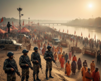 प्रयागराज माघ मेले में हाई अलर्ट: प्रयागराज में यूपी ATS कमांडो तैनात