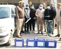 सहारनपुर पुलिस की बड़ी कार्रवाई: ई-रिक्शा बैटरी चोरी करने वाले चार शातिर चोर गिरफ्तार