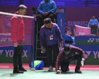 मलबा गिरने के बाद इंडिया ओपन में खेल रुका, स्थल की हो रही है जांच