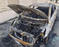 बदमाशों ने कारोबारी की 11.50 लाख रुपये की कार में लगाई आग, जलकर हुई खाक