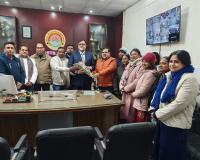 मुजफ्फरनगर: डी.ए.वी. कॉलेज में नवागत प्राचार्य प्रो. योगेश त्यागी का जोरदार स्वागत, दिया शिक्षा की गुणवत्ता बढ़ाने का मंत्र