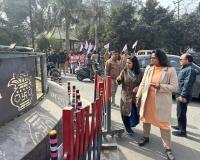 मुजफ्फरनगर में महावीर चौक सौंदर्यकरण कार्य का नगरपालिका अध्यक्ष मीनाक्षी स्वरूप ने किया औचक निरीक्षण