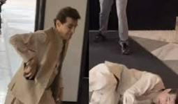 अचानक सीढ़ी से टकराकर जमीन पर गिरे जितेंद्र, सिक्योरिटी गार्ड ने दौड़कर उठाया!