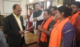 मुजफ्फरनगरः वैष्णो देवी श्राइन बोर्ड में सीट आवंटन को लेकर हिंदू युवा वाहिनी ने जताया विरोध