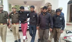 मुजफ्फरनगर: पुलिस मुठभेड़ में 1 बदमाश घायल, लूट के 4 आरोपी गिरफ्तार; मोटरसाइकिल और अवैध हथियार बरामद