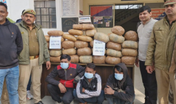 नोएडा: नॉलेज पार्क पुलिस ने 102.4 किलो गांजा के साथ तीन तस्करों को गिरफ्तार किया