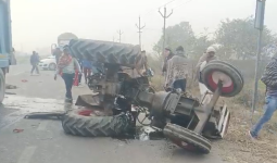 मुजफ्फरनगर: ट्रक ने ट्रैक्टर-ट्राली में मारी टक्कर, किसान की मौत