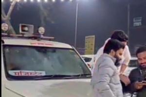 मुरादाबाद में कार पर 'मजिस्ट्रेट' लिख लाल-नीली बत्ती लगाकर बनाई रील, पुलिस ने शुरू की तलाश