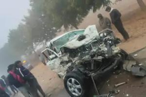 नागौर में घने कोहरे के कारण भीषण सड़क हादसा: स्कॉर्पियो- बस की भिड़ंत, तीन की मौत