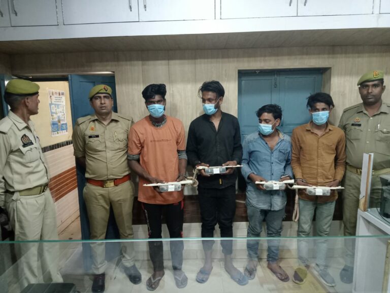 सहारनपुर में पुलिस ने किया चोरी का खुलासा, चार गिरफ्तार 