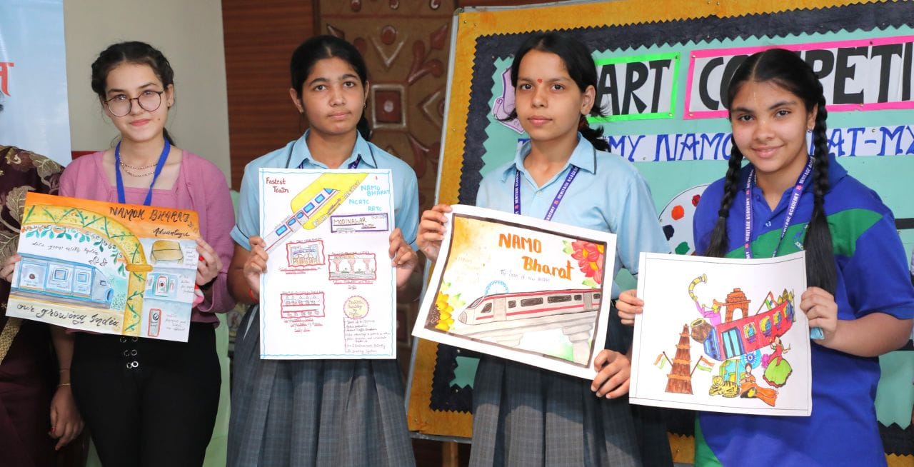 गाजियाबाद में माई नमो भारत-माई प्राइड- प्रतियोगिता में स्कूली छात्रों ने दिखाई प्रतिभा
